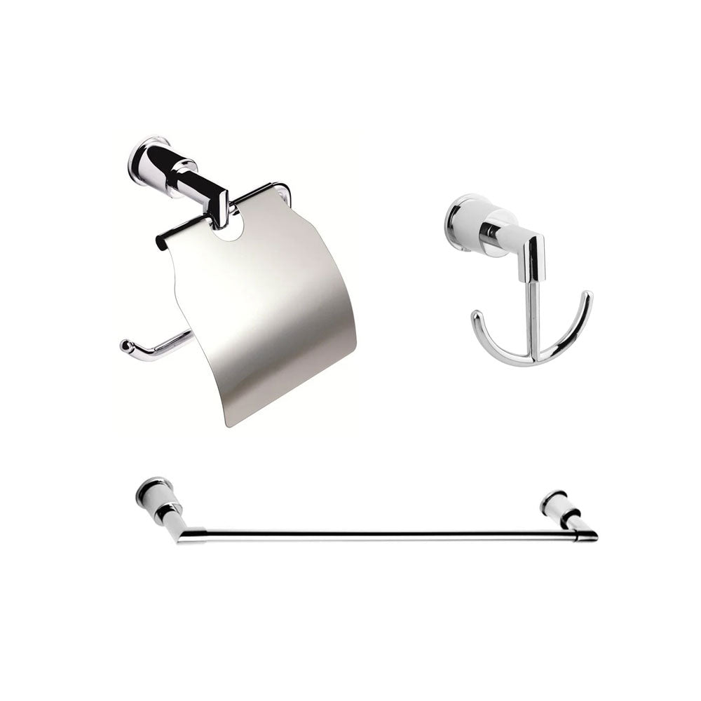 Kit Accesorios 3 Piezas Stella Cromo
