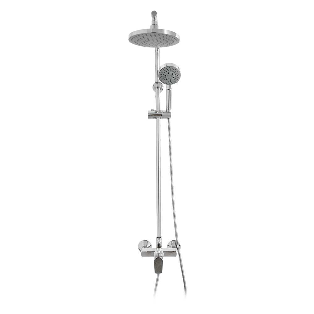 Pack Baño Baeza | Mampara + Receptáculo + Columna Ducha Cromo