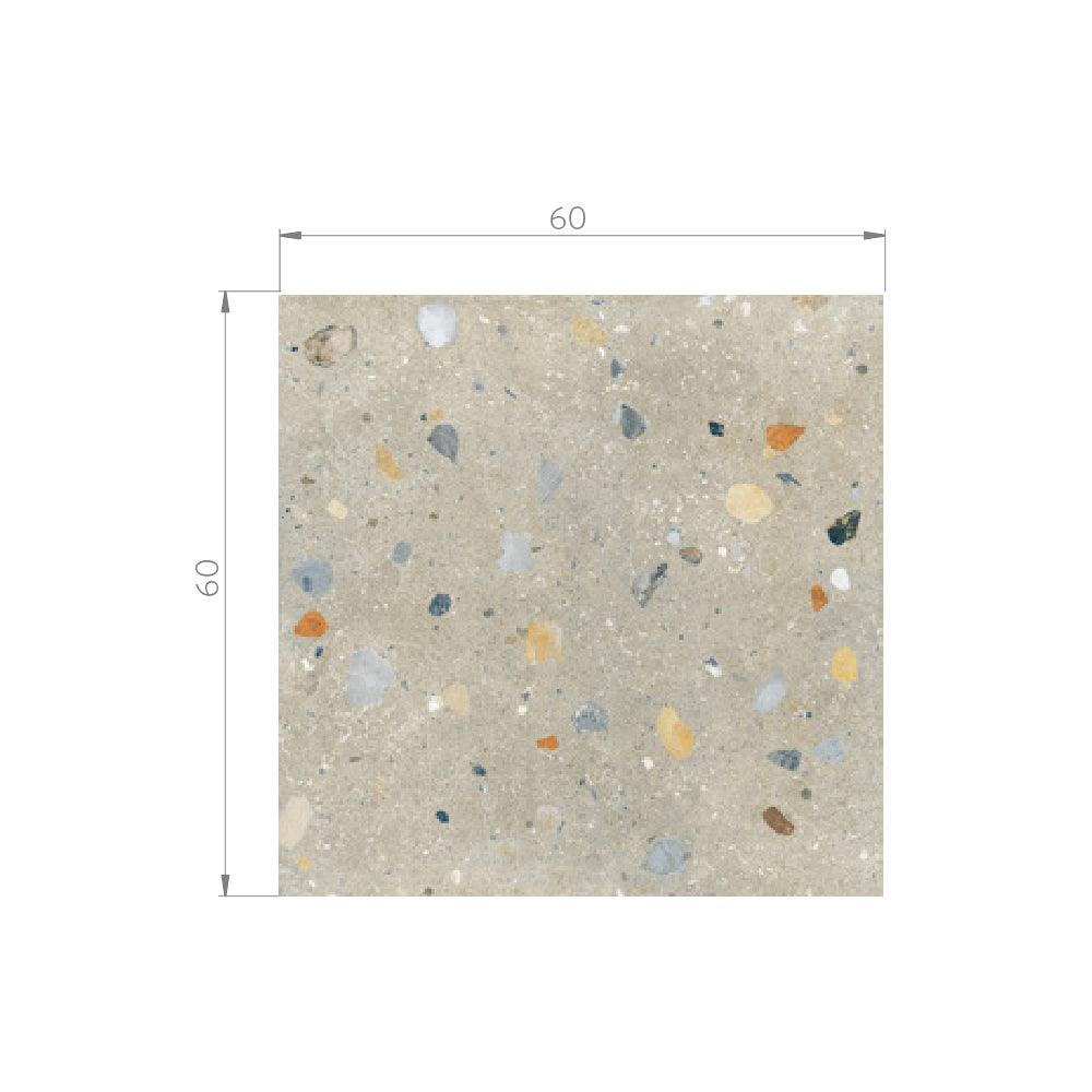 Gres - Terrazo Brown Mate 60x60 Rectificado