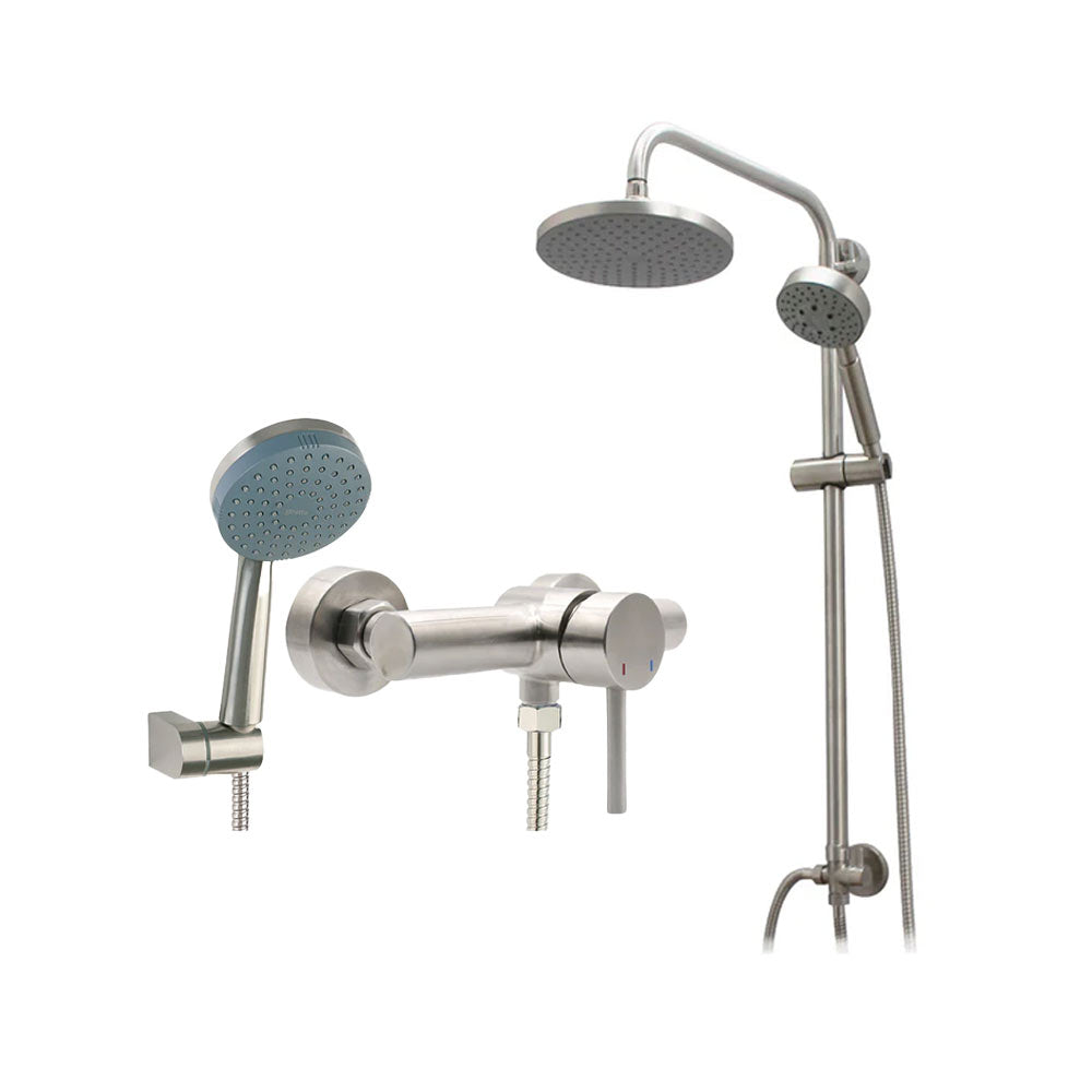 Columna de Ducha Venti Inox + Ducha Fiorenzo