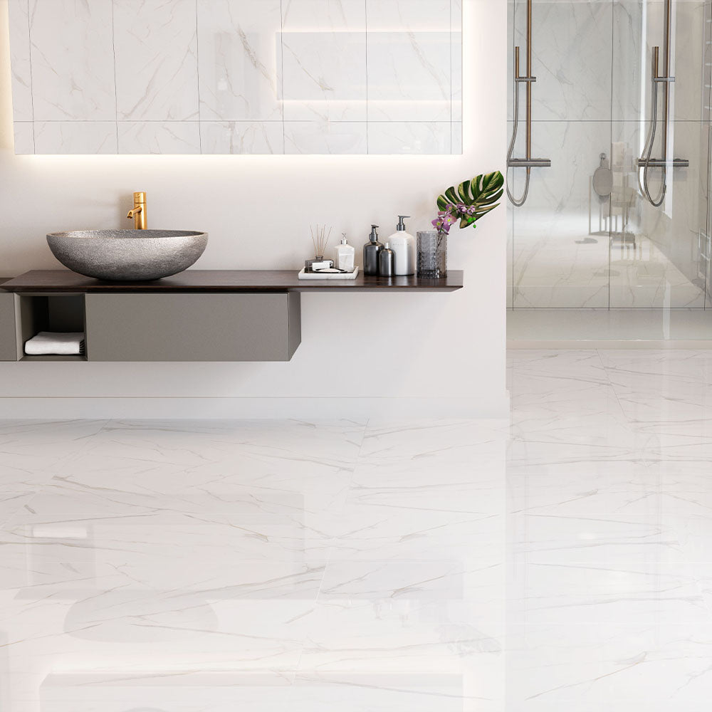 SALDO - T71C6 - 60520 GRAN CALACATA GOLD Porcelanato Acetinado 62x122 RT