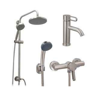 Pack Baño Inox | Columna + Griferías