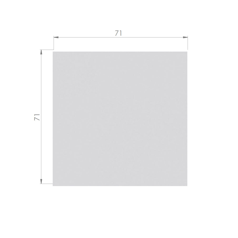 Porcelanato Piso/Muro - Classic Gris 71x71 cm Rectificado