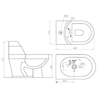 Pack Baño Murcia | Sanitario + Columna Ducha