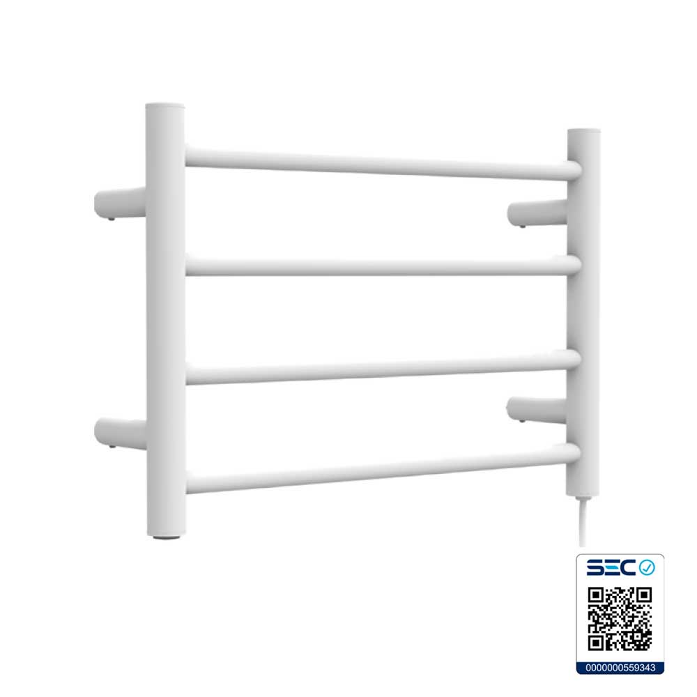 Pack Baño Oliva | Espejo + Secador de Toallas Blanco
