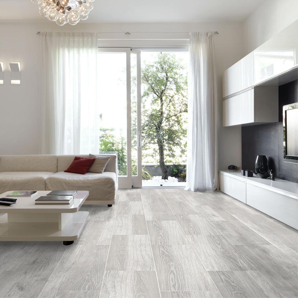 Porcelanato - Islandia Gris Act Acetinado 22x90 Rectificado