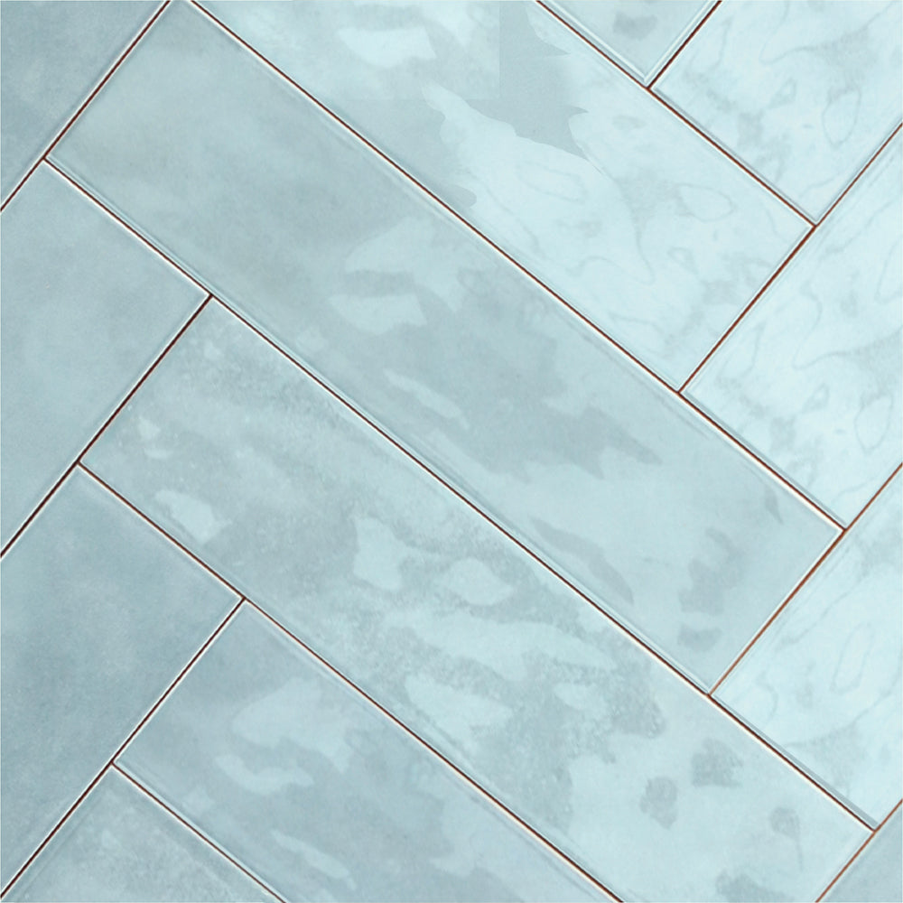 Cerámica  Muro - Brick Soho Sky Brillo  7,5 x 30