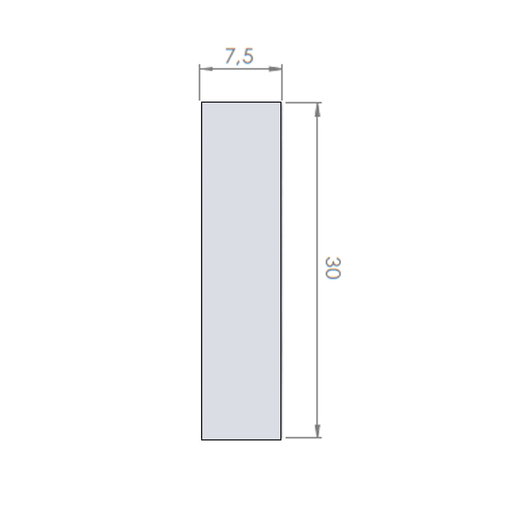 Cerámica  Muro - Brick Soho Blue Brillo  7,5 x 30