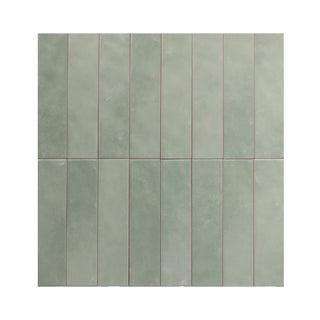 Cerámica  Muro - Brick Soho Green Mate  7,5 x 30