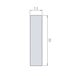 Cerámica  Muro - Brick Soho Pearl Mate  7,5 x 30