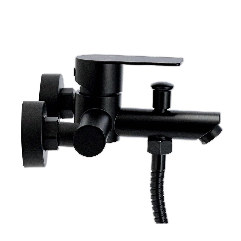 Monomando Tina Ducha Bruna Negro Mate