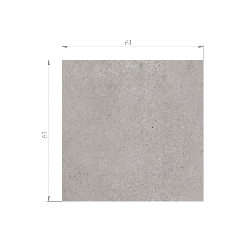 Porcelanato - Concrete Gray Antideslizante 61x61 Rectificado
