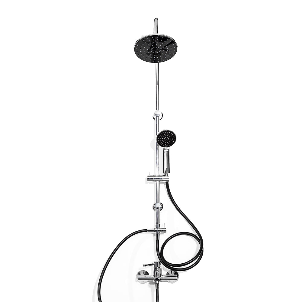 Plato Ducha Circular de 20 cm  Negro