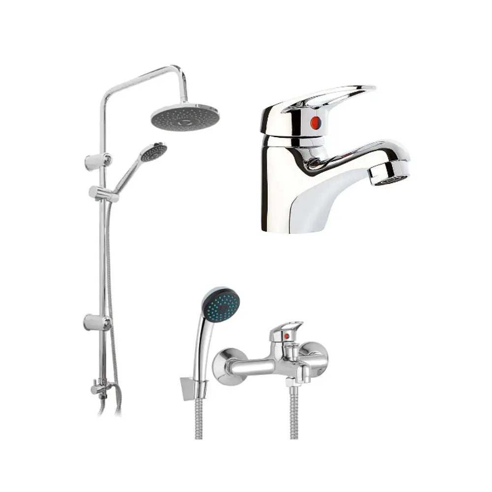 Pack Baño Villareal | Griferías + Columna Ducha