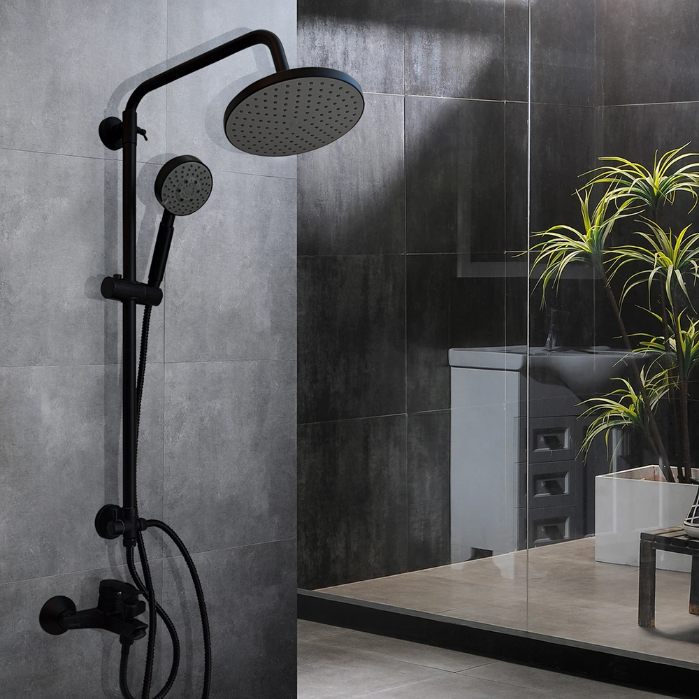 Columna de Ducha Venti Negro Mate