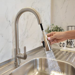 Monomando Lavaplatos Extraíble Veletri Inox Satinado