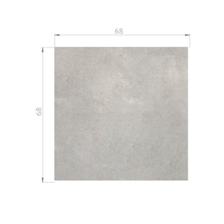 Cerámica Concret Gray Mate 68x68 Rectificado