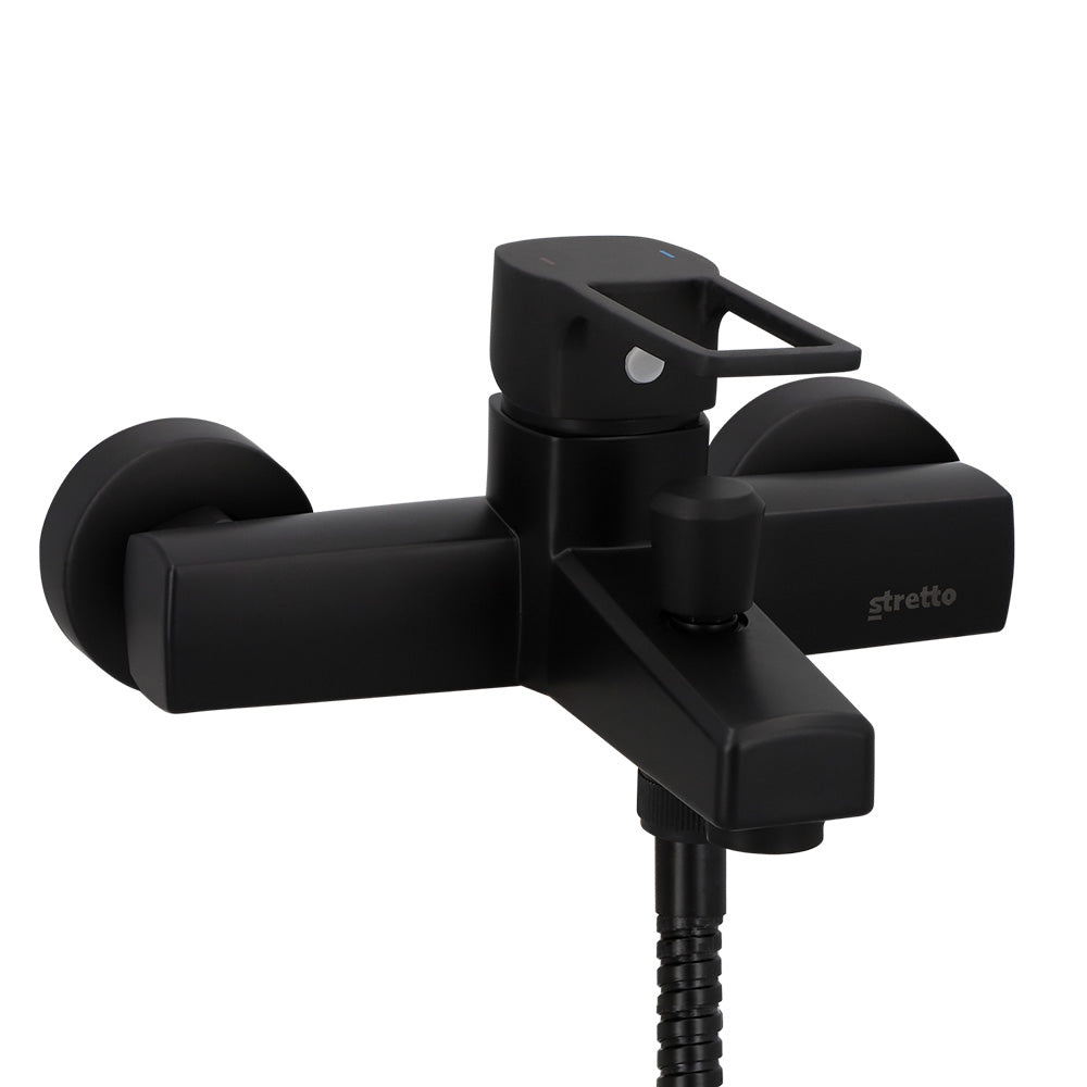 Monomando Tina Ducha Alatri Negro Mate