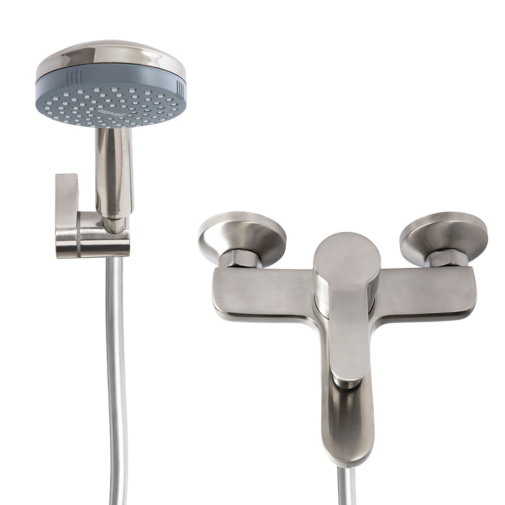 Monomando Tina Ducha Arona Níquel Bruñido