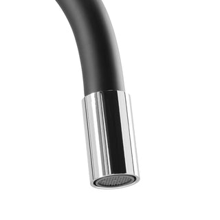 Monomando Lavaplatos Flexible Oregon Flex Cromo/Negro