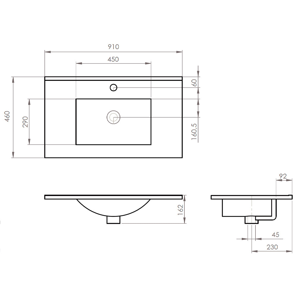Mueble de Baño Completo Éclair 90x46 Lenga