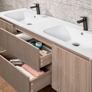 Mueble Vanitorio Sophie Lenga Texturado + Cubierta 120x46x50 cm