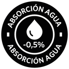 Absorción Agua -0,5%