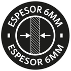 Espesor 6mm